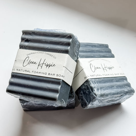 Clean Hippie Bar Soap – Detoxifying Charcoal + Olive Oil