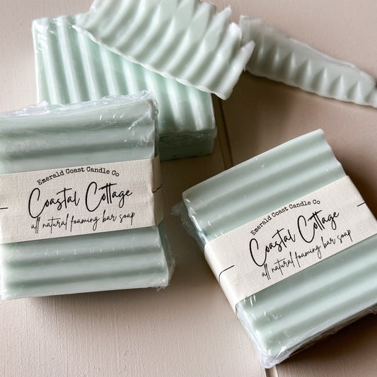 Coastal Cottage Foaming Bar Soap – Magnolia + Mango Butter Hydration